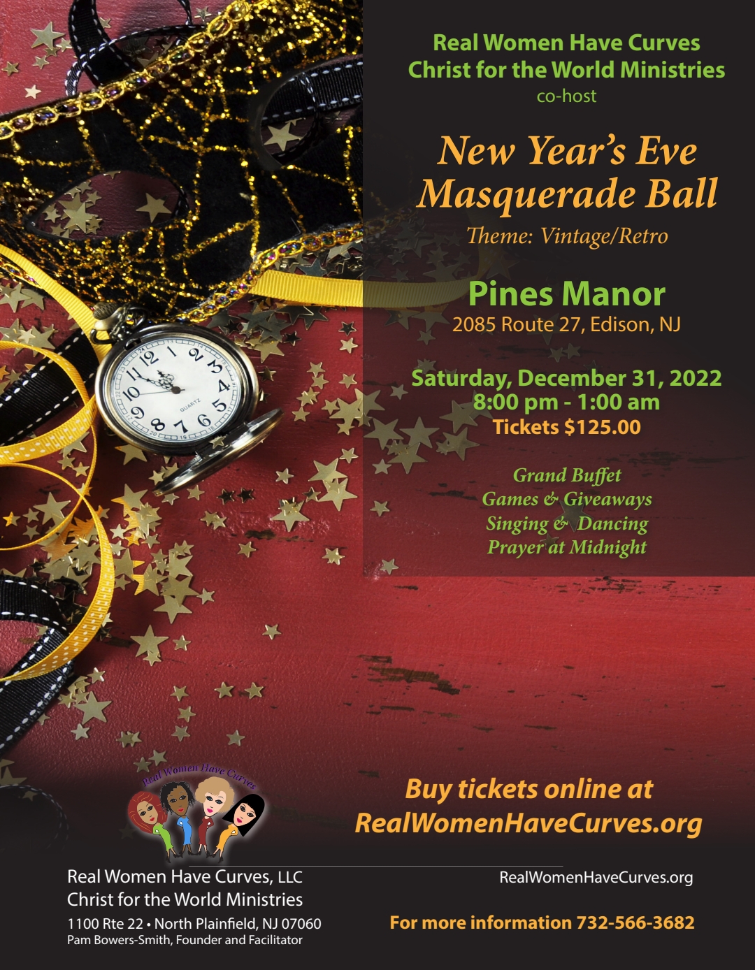 New Year's Eve Masquerade Ball. Click to register
